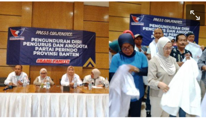 
					Sejumlah pengurus Partai Perindo di Provinsi Banten serentak mengundurkan diri,