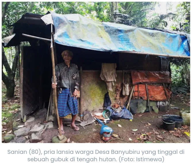 
					Selama 30 Tahun, Pria Lansia Sebatangkara Warga Banyubiru Pandeglang Tinggal di Gubug di Tengah Hutan