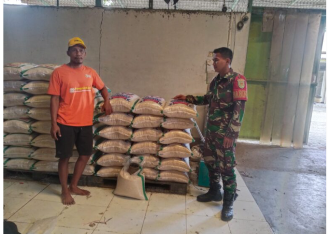 
					Babinsa Koramil Cikande Lakukan Pengecekan Harga Beras di Gudang Warga