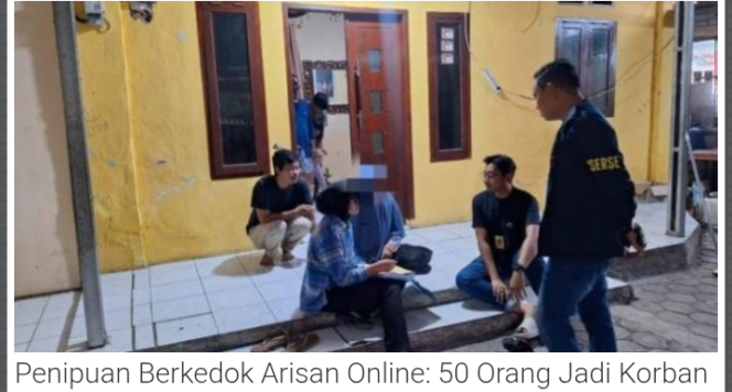 
					Penipuan Berkedok Arisan Online, 50 Orang Jadi Korban