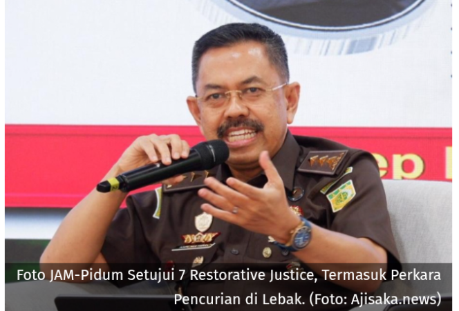 
					JAM-Pidum Setujui 7 Restorative Justice, Termasuk Perkara Pencurian di Lebak