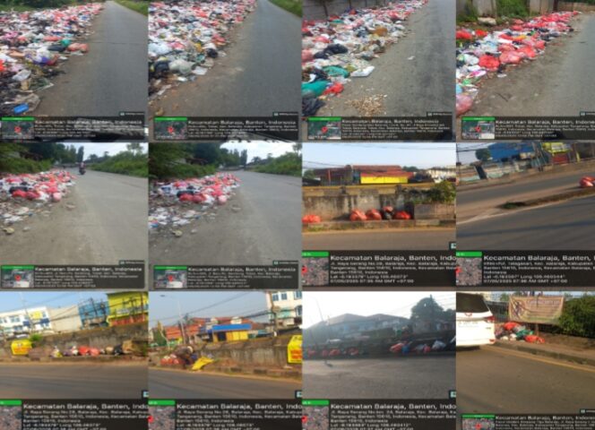 
					Kolase foto tumpukan sampah yang menggunung di sisi kiri dan kanan Fly Over Balaraja serta Jalan Baru Sentiong seolah menjadi penanda bahwa estetika dan kesehatan publik tidak lebih penting dari formalitas administrasi. (Foto: Mantv7.id)