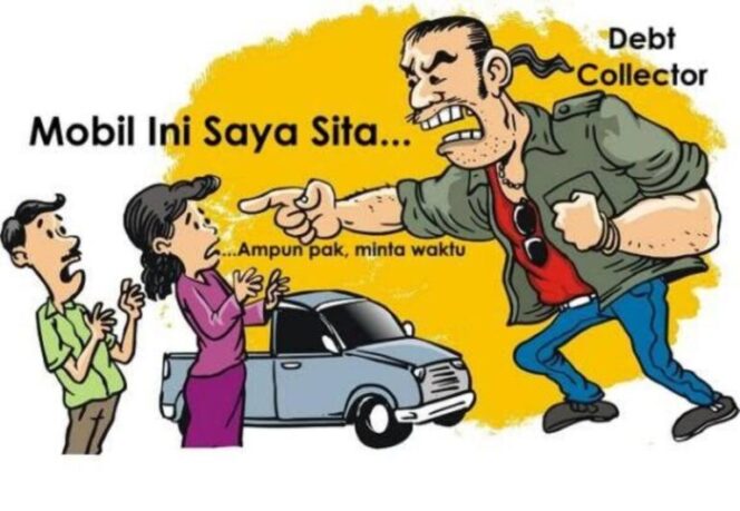 
					Gambar Ilustrasi Penarikan Kendaraan oleh Debt Collector. (Foto: IST. Mantv7.id)