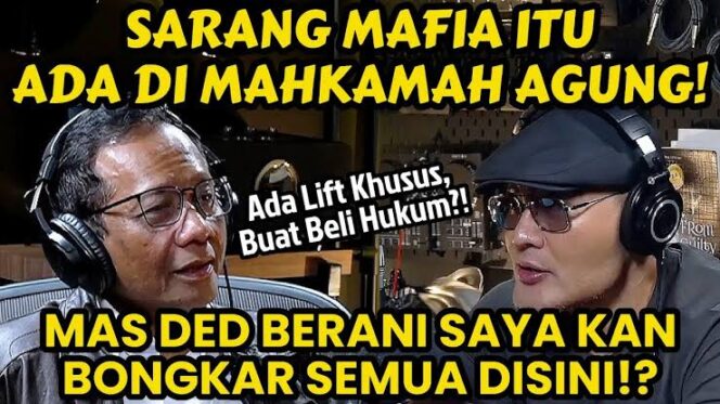 
					Dalam wawancara eksklusif di kanal YouTube Close The Door Deddy Corbuzier (tayang November 2024), Mahfud MD mengungkap praktik-praktik hukum yang dapat dibeli sejak tahap awal penyelidikan hingga vonis. Sistem ini, katanya, tidak hanya merusak keadilan, tapi juga menghancurkan masa depan demokrasi hukum Indonesia. (Foto: IST. Mantv7.id)