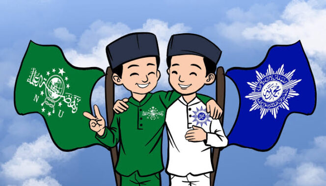 
					ILUSTRASI Muhammadiyah dan Nahdlatul Ulama, 2 Ormas Bersaudara. (Foto: IST. Mantv7.id)
