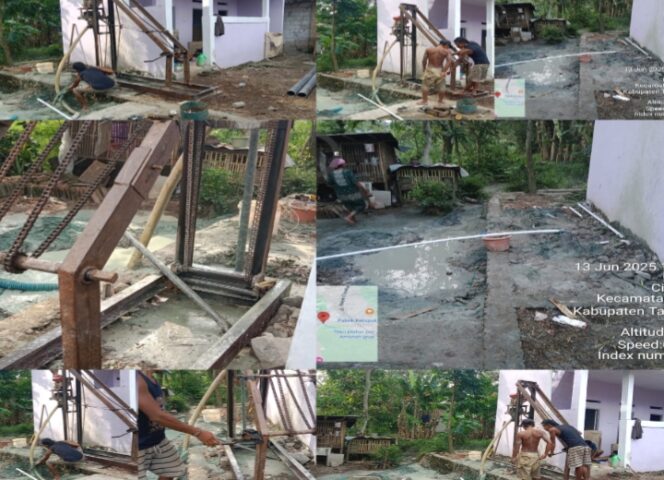 
					Kolase foto Proyek Sanitren yang sempat mangkrak dalam waktu lama, kini tiba-tiba berjalan kembali tanpa evaluasi terbuka, tanpa penjelasan resmi, dan tanpa kejelasan pertanggungjawaban. (Foto: Mantv7.id)