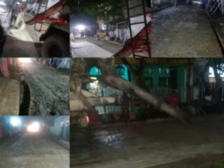 Betonisasi jalan yang digadang-gadang berasal dari pokok pikiran anggota DPRD Kabupaten Tangerang, Lu’Lu’Ul Pu’adiah, justru menjadi potret telanjang dari bobroknya sistem pengadaan dan pengawasan proyek rakyat di Perumahan Bukit Gading, Jalan Cemara No. 9, Desa Cangkudu, Kecamatan Balaraja. (Foto: Mantv7.id)