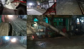 Betonisasi jalan yang digadang-gadang berasal dari pokok pikiran anggota DPRD Kabupaten Tangerang, Lu’Lu’Ul Pu’adiah, justru menjadi potret telanjang dari bobroknya sistem pengadaan dan pengawasan proyek rakyat di Perumahan Bukit Gading, Jalan Cemara No. 9, Desa Cangkudu, Kecamatan Balaraja. (Foto: Mantv7.id)