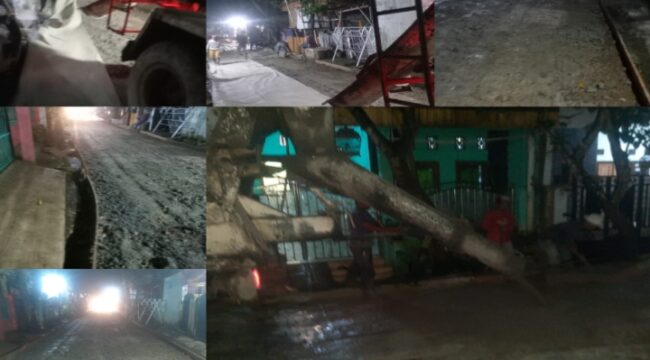 Betonisasi jalan yang digadang-gadang berasal dari pokok pikiran anggota DPRD Kabupaten Tangerang, Lu’Lu’Ul Pu’adiah, justru menjadi potret telanjang dari bobroknya sistem pengadaan dan pengawasan proyek rakyat di Perumahan Bukit Gading, Jalan Cemara No. 9, Desa Cangkudu, Kecamatan Balaraja. (Foto: Mantv7.id)