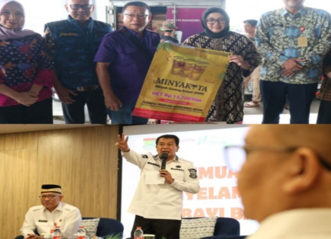 
					Bupati Tangerang, Maesyal Rasyid secara resmi membuka kegiatan pertemuan tim gerakan penyelamatan ibu dan bayi baru lahir Kabupaten Tangerang yang digelar pada Rabu 18 Juni 2025. Dan Wakil Bupati (Wabup) Tangerang, Intan Nurul Hikmah meninjau langsung pelaksanaan operasi pasar minyak goreng yang digelar di Pasar Gudang Tigaraksa, Kamis 19 Juni 2025. (Foto: IST. Mantv7.id)