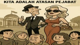 Ilustrasi suasana pejabat lupa tampil glamor didepan masyarakat. (Foto: IST. Mantv7.id)