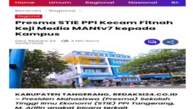Foto Nama Mantv7.id baru-baru ini disebut dalam pemberitaan Redaksi24.co.id tertanggal 21 Juni 2025 dengan judul yang cukup provokatif: “Presma STIE PPI Kecam Fitnah Keji Media Mantv7 kepada Kampus.” Kami membaca, kami mencerna, dan akhirnya kami memutuskan untuk menjawab. (Foto: Mantv7.id)