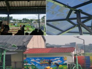 Foto lokasi Happy Garden Playground, yang berlokasi di Jl. Raya Tigaraksa–Cisoka, Kecamatan Tigaraksa, Kabupaten Tangerang, Banten. (Foto: IST. Mantv7.id)