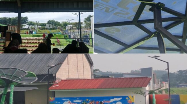Foto lokasi Happy Garden Playground, yang berlokasi di Jl. Raya Tigaraksa–Cisoka, Kecamatan Tigaraksa, Kabupaten Tangerang, Banten. (Foto: IST. Mantv7.id)