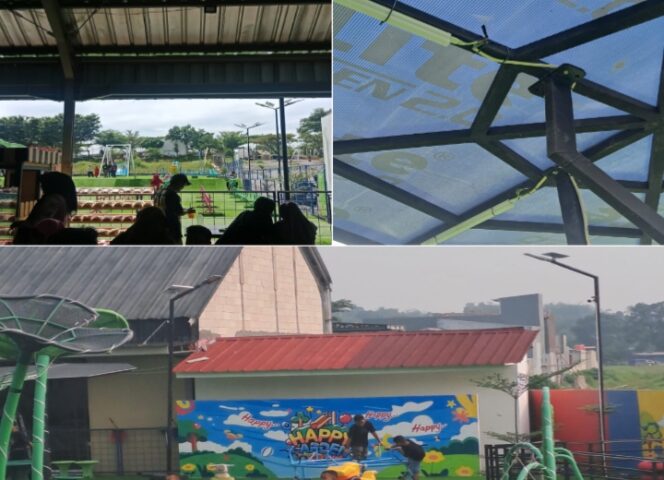 
					Foto lokasi Happy Garden Playground, yang berlokasi di Jl. Raya Tigaraksa–Cisoka, Kecamatan Tigaraksa, Kabupaten Tangerang, Banten. (Foto: IST. Mantv7.id)