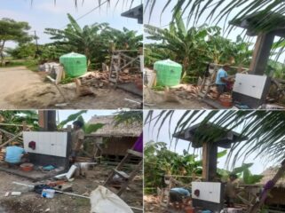Proyek pemasangan jaringan Sistem Air Bersih (SAB) di Perumahan Griya Sutra, Desa Talagasari, Kecamatan Balaraja, Kabupaten Tangerang, (Foto: Mantv7.id)