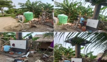 Proyek pemasangan jaringan Sistem Air Bersih (SAB) di Perumahan Griya Sutra, Desa Talagasari, Kecamatan Balaraja, Kabupaten Tangerang, (Foto: Mantv7.id)