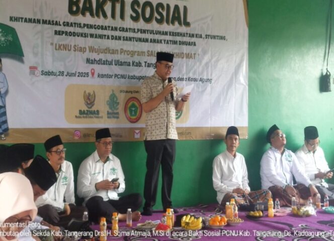 
					PCNU Kabupaten Tangerang Gelar Bakti Sosial, Sekda Apresiasi Kepedulian Nyata untuk Masyarakat