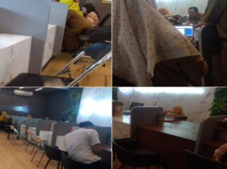 Kolase foto meja pelayanan Dinas Pendidikan Kabupaten Tangerang. (Foto: Mantv7.id)