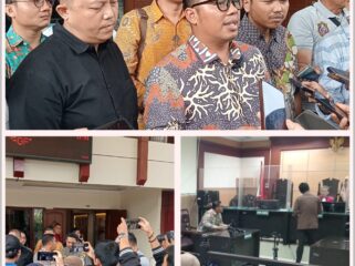 Kolase foto Sidang praperadilan atas penetapan tersangka terhadap seorang nenek berusia 68 tahun bernama Li Sam Ronyu resmi ditunda oleh Pengadilan Negeri (PN) Tangerang, Rabu (25/6/2025). (Foto: Mantv7.id)