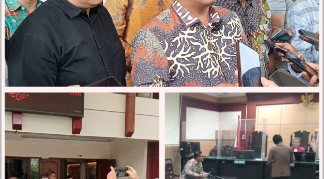 Kolase foto Sidang praperadilan atas penetapan tersangka terhadap seorang nenek berusia 68 tahun bernama Li Sam Ronyu resmi ditunda oleh Pengadilan Negeri (PN) Tangerang, Rabu (25/6/2025). (Foto: Mantv7.id)
