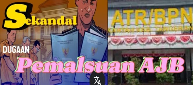 
					Ilustrasi gambar pemalsuan dokumen tanah. (Foto: Mantv7.id)