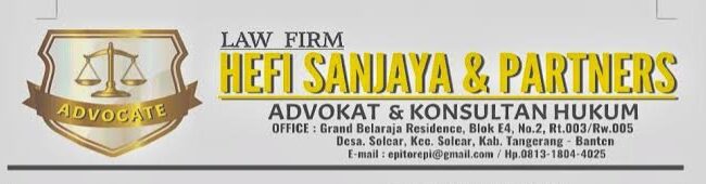 Gambar Kop surat Law Firm Hefi Sanjaya & Partners (Advokat & Konsutan). (Foto: Mantv7.id)
