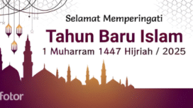 Poster ucapan 1 Muharram 1447 H 2025. (Foto: IST. Mantv7.id)