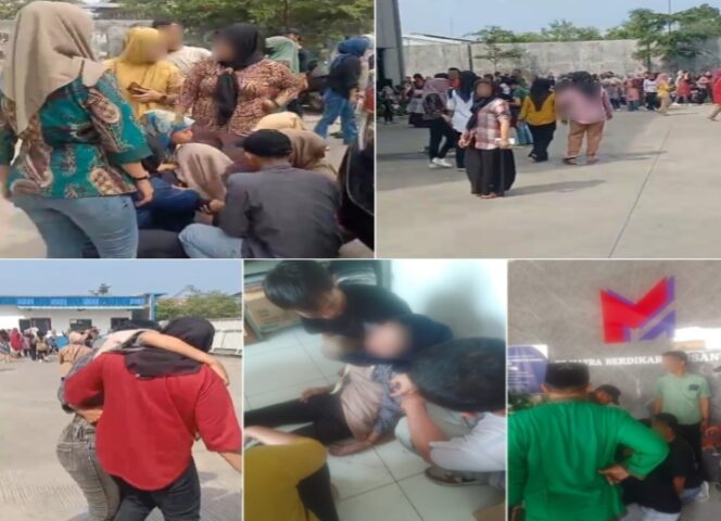 
					Kolase foto Puluhan Karyawan PT MBN di Tigaraksa Dilaporkan Alami Kesurupan Massal, Mayoritas Perempuan. (Foto: Mantv7.id)