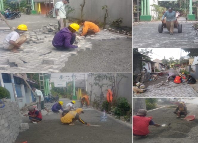 
					Proyek pembangunan paving block di Jalan Kalimaya, Permata Balaraja, RT 02 RW 01, Desa Saga, Kecamatan Balaraja, Kabupaten Tangerang. (Foto: Mantv7.id)