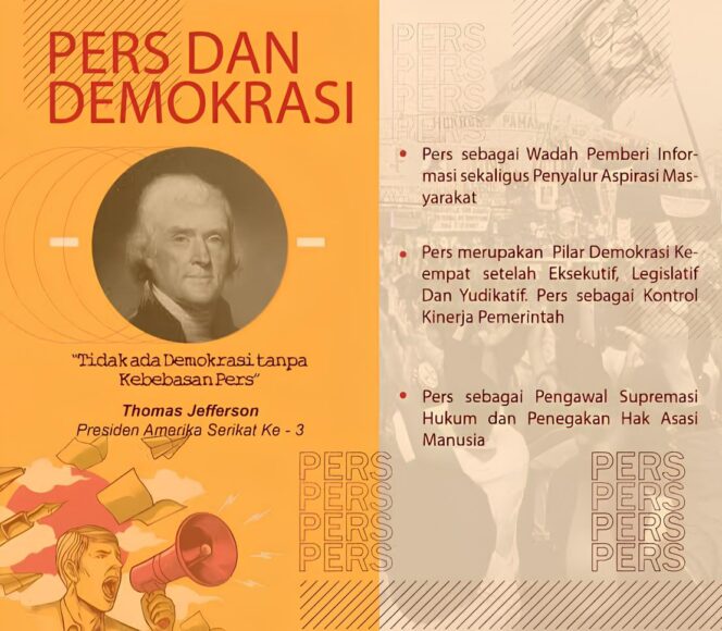 
					Gambar quotes kebebasan pers dalam demokrasi. (Foto: IST. Mantv7.id)