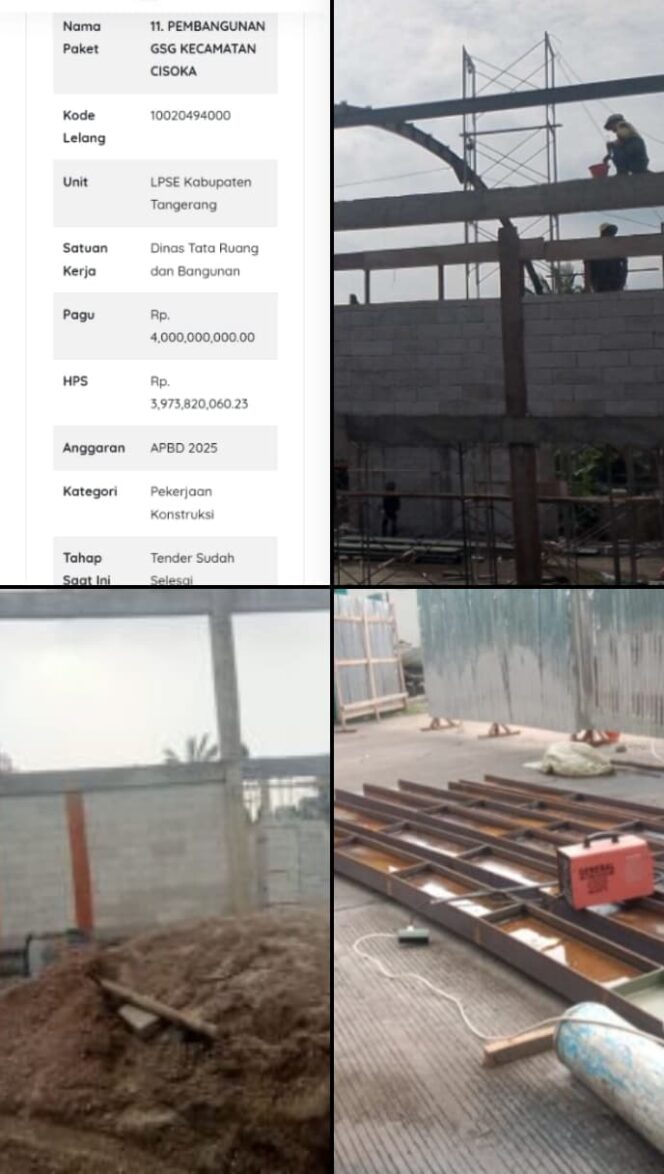 
					Proyek GSG Cisoka: Rp 3,9 Miliar untuk Cara Kerja Murahan, Siapa yang Berani Bertanggung Jawab?