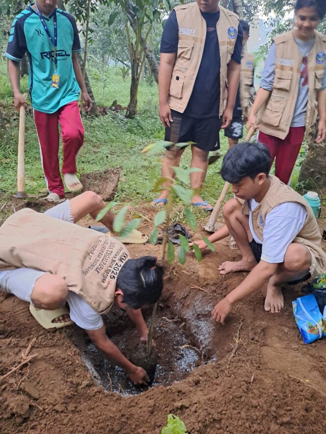 
					Mahasiswa KKM Universitas Bina Bangsa Bersama Pemda Pandeglang Dorong Ketahanan Pangan Lewat Penanaman Bibit Durian di Desa Tegalpapak